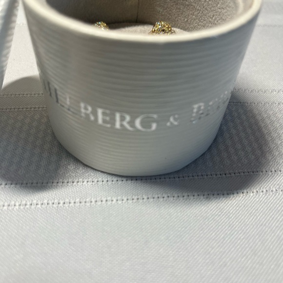 Hillberg & Berk sparkle ball earrings. Two pieces, studs can be worn alone. - Picture 3 of 4